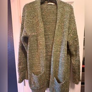 Blakely Green Confetti Rainbow Cardigan OSFM